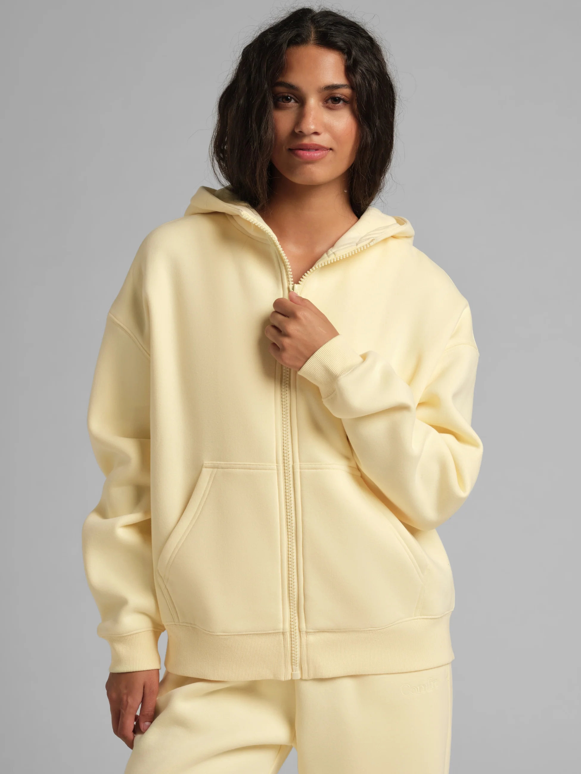 Basic Crop Zip Hoodie - Image 37