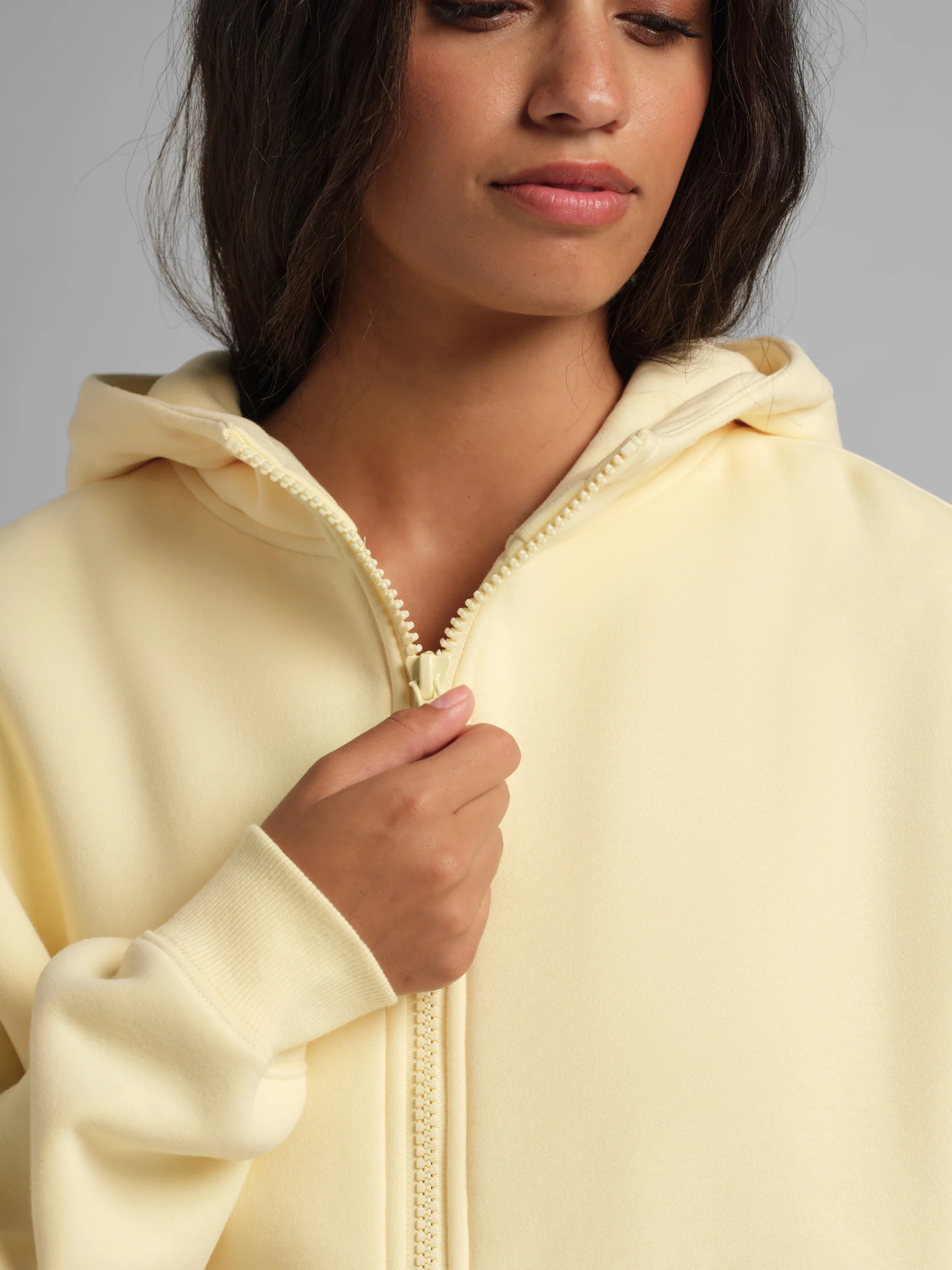 Basic Crop Zip Hoodie - Image 41