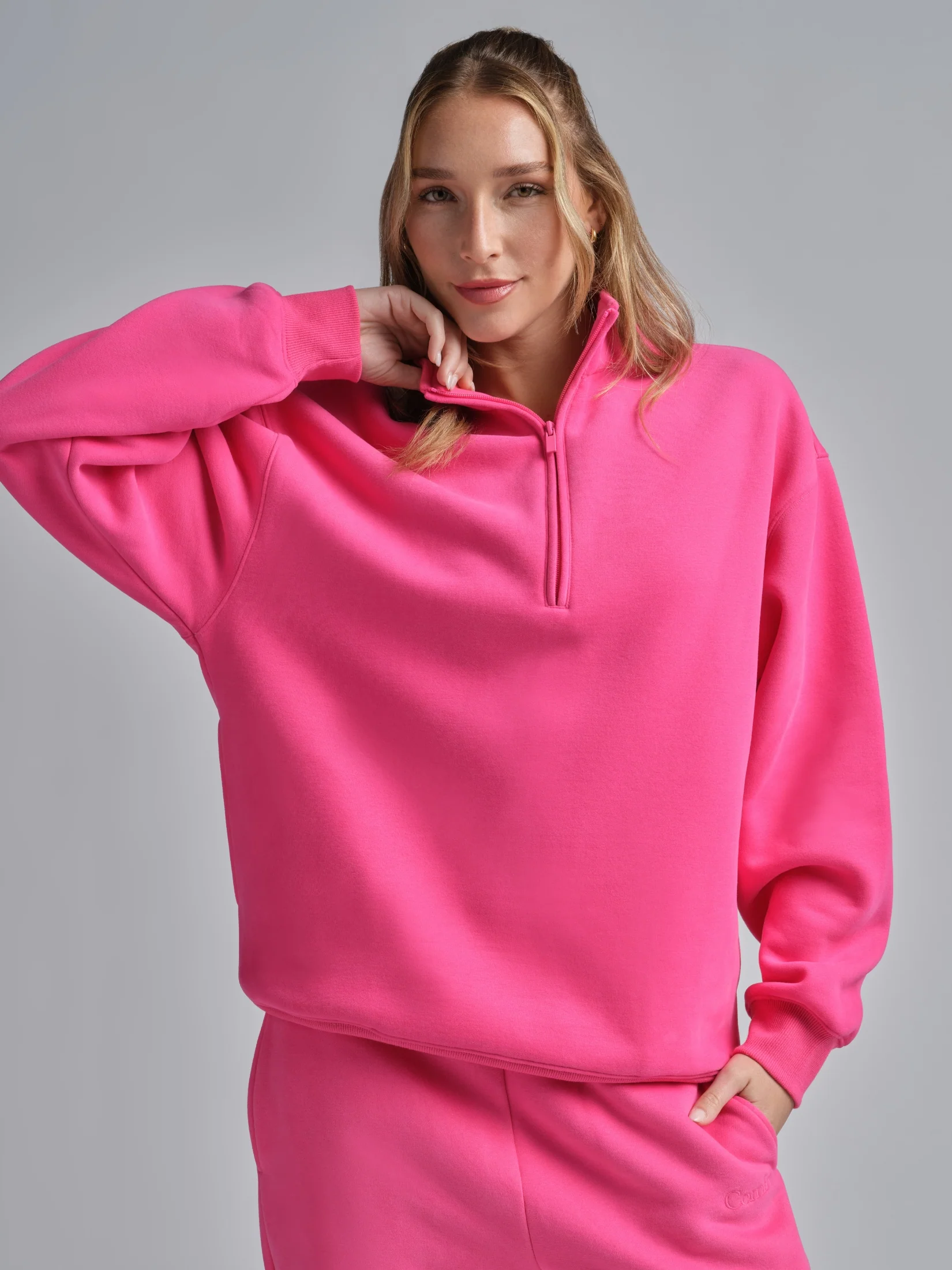 Basic Quarter Zip Mock Neck - Pre Order - Image 13