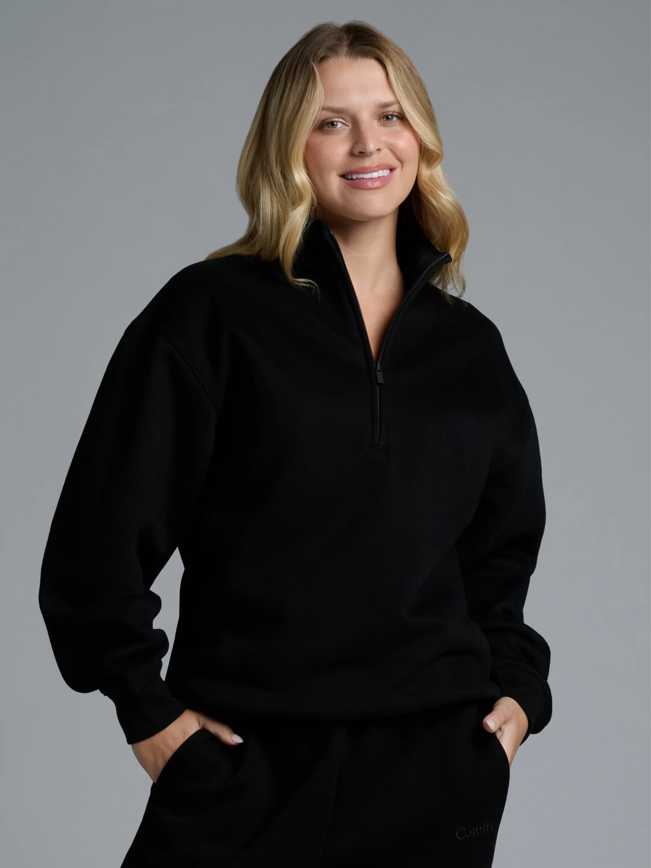 Basic Quarter Zip Mock Neck - Pre Order - Image 20