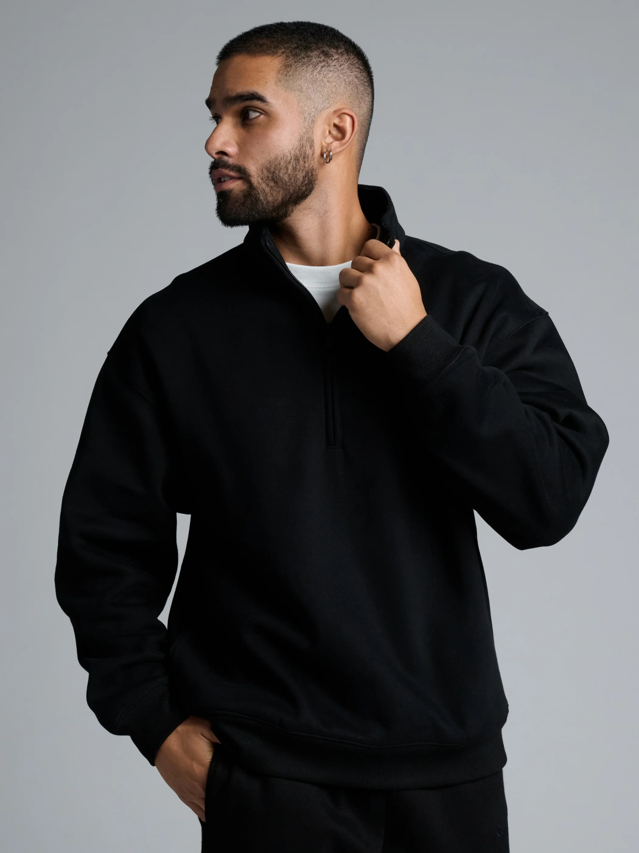 Basic Quarter Zip Mock Neck - Pre Order - Image 24