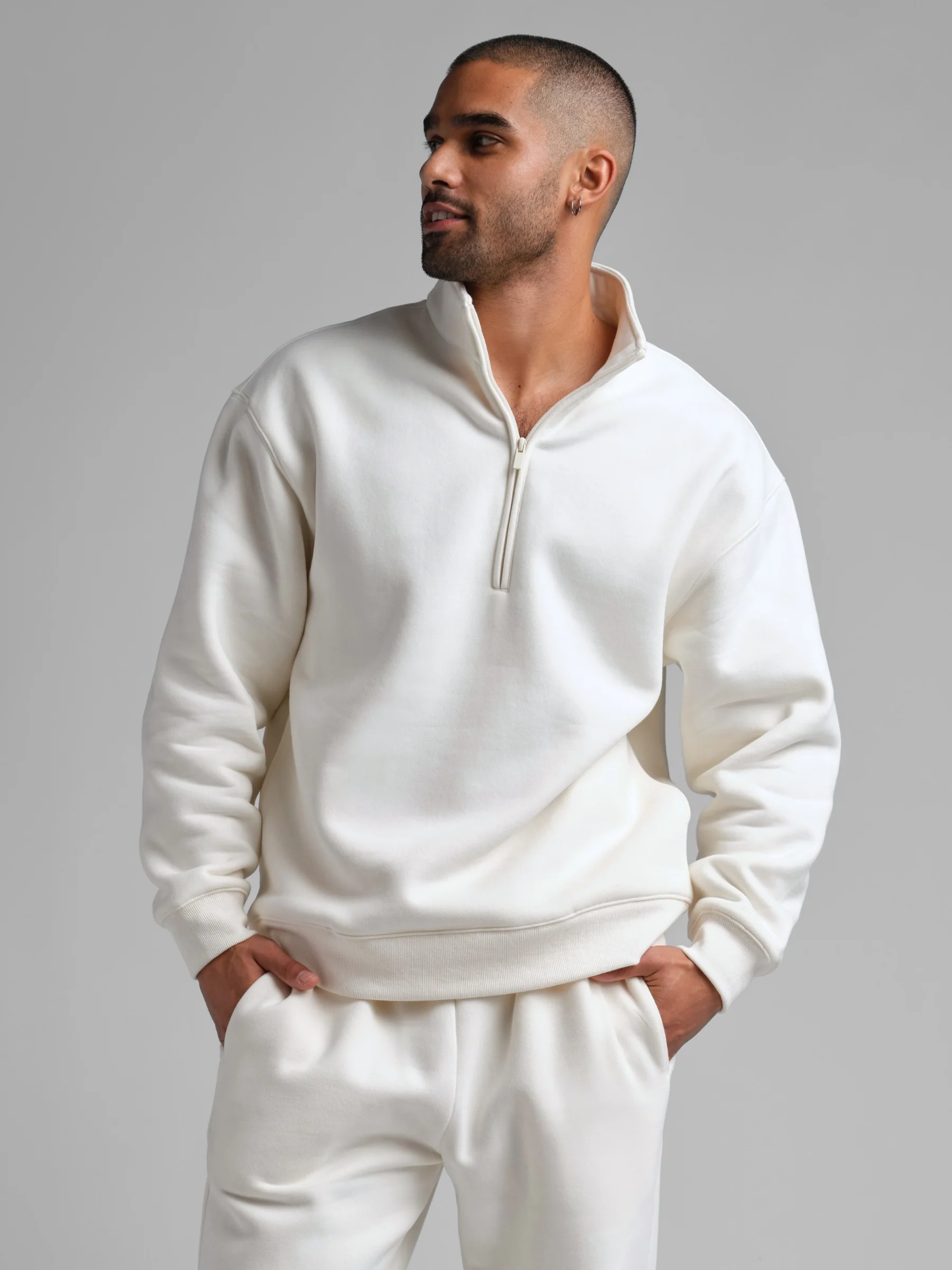 Basic Quarter Zip Mock Neck - Pre Order - Image 29