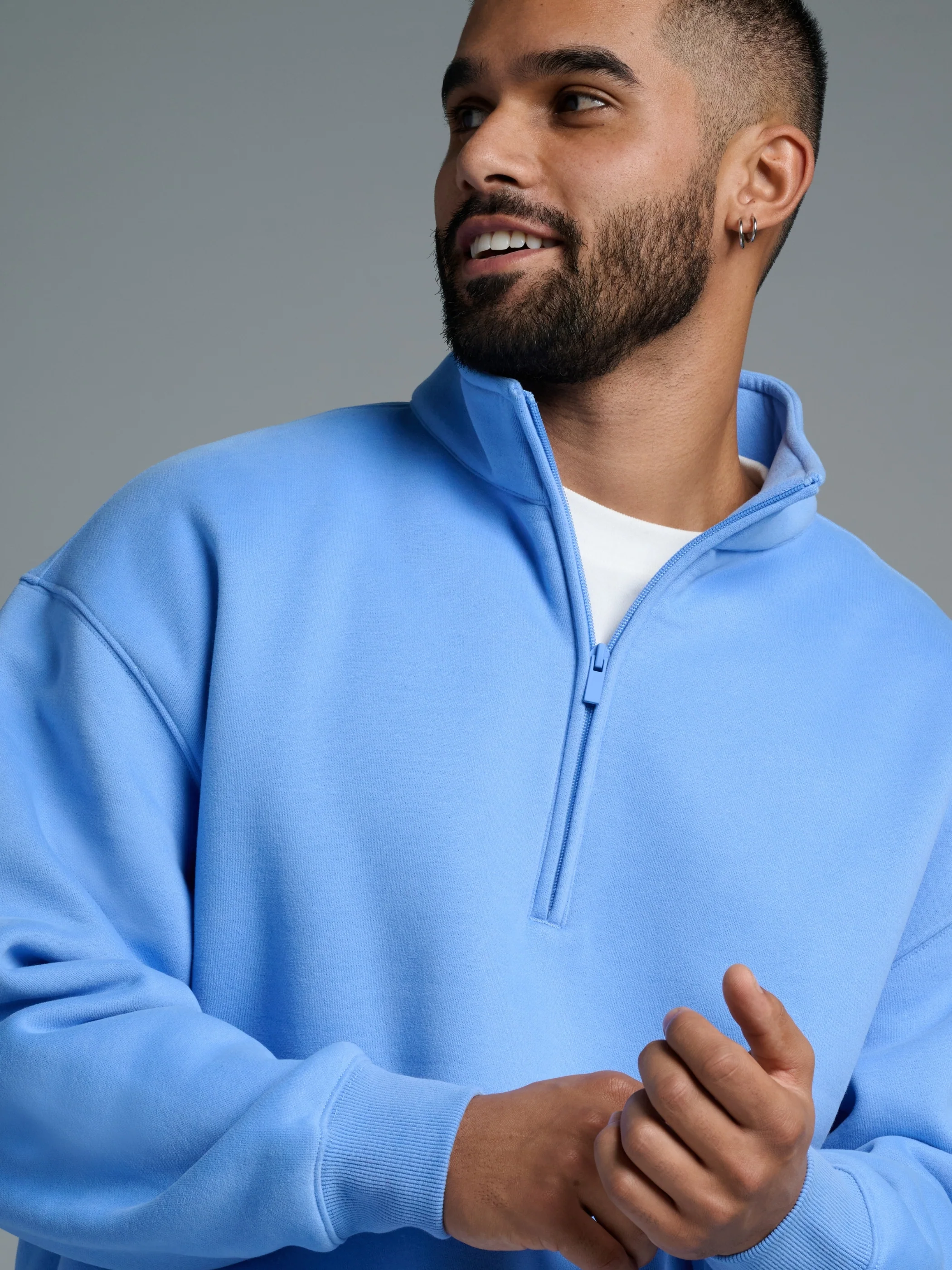Basic Quarter Zip Mock Neck - Pre Order - Image 4