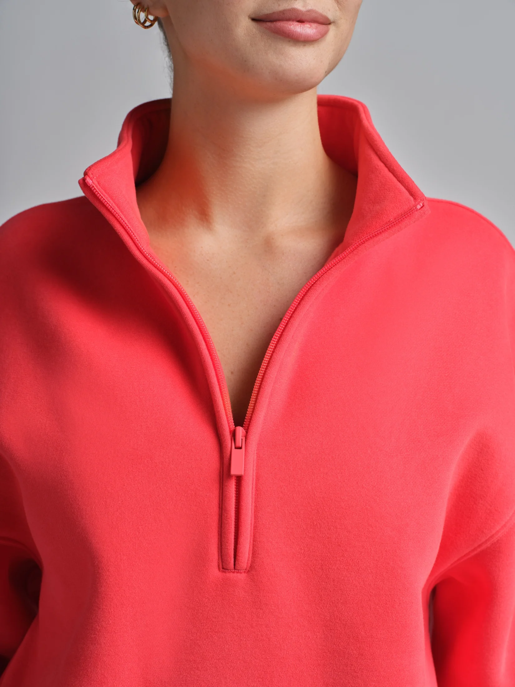 Basic Quarter Zip Mock Neck - Pre Order - Image 9