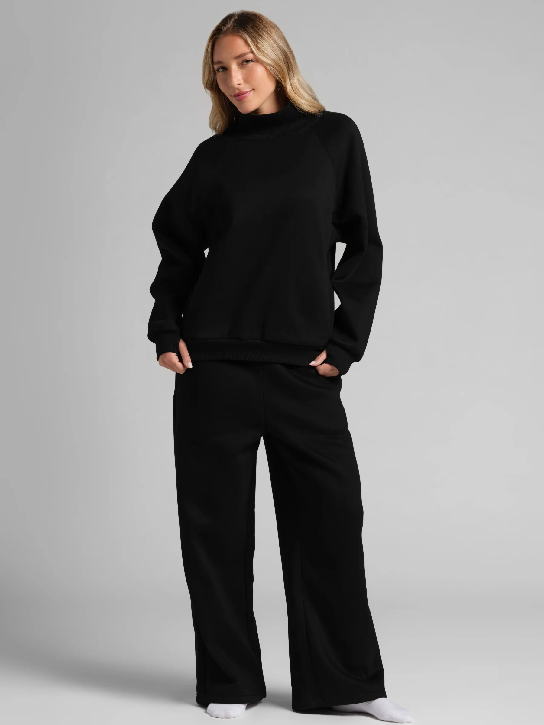 Basic Wide Leg Sweatpants - Image 34