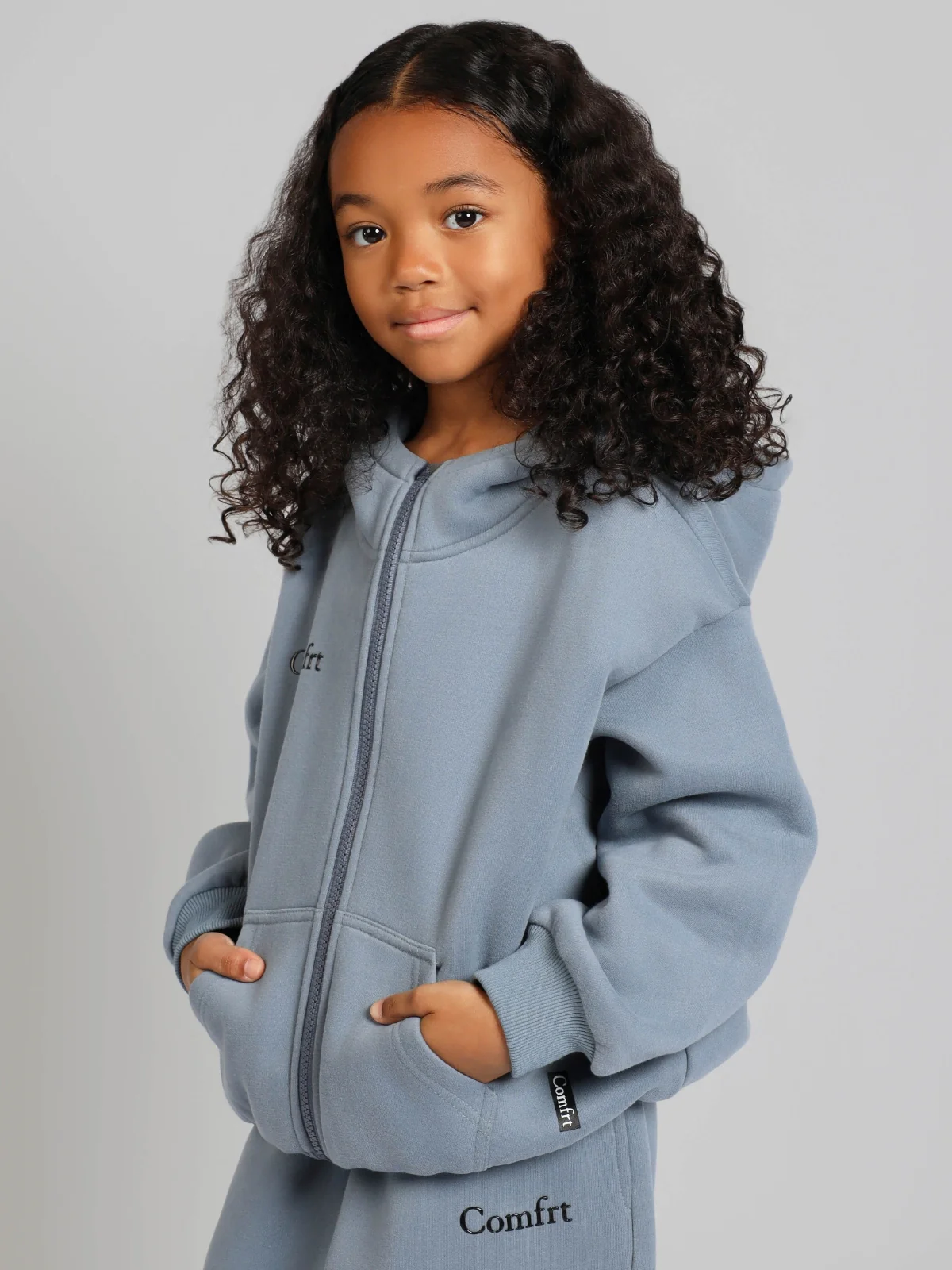 Cloud Zip Kids Hoodie - Image 4