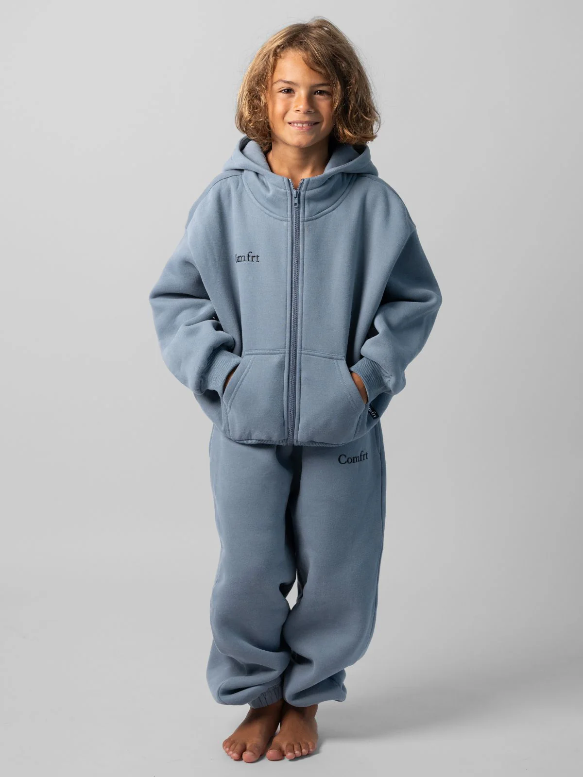 Cloud Zip Kids Hoodie - Pre-Order - Image 2