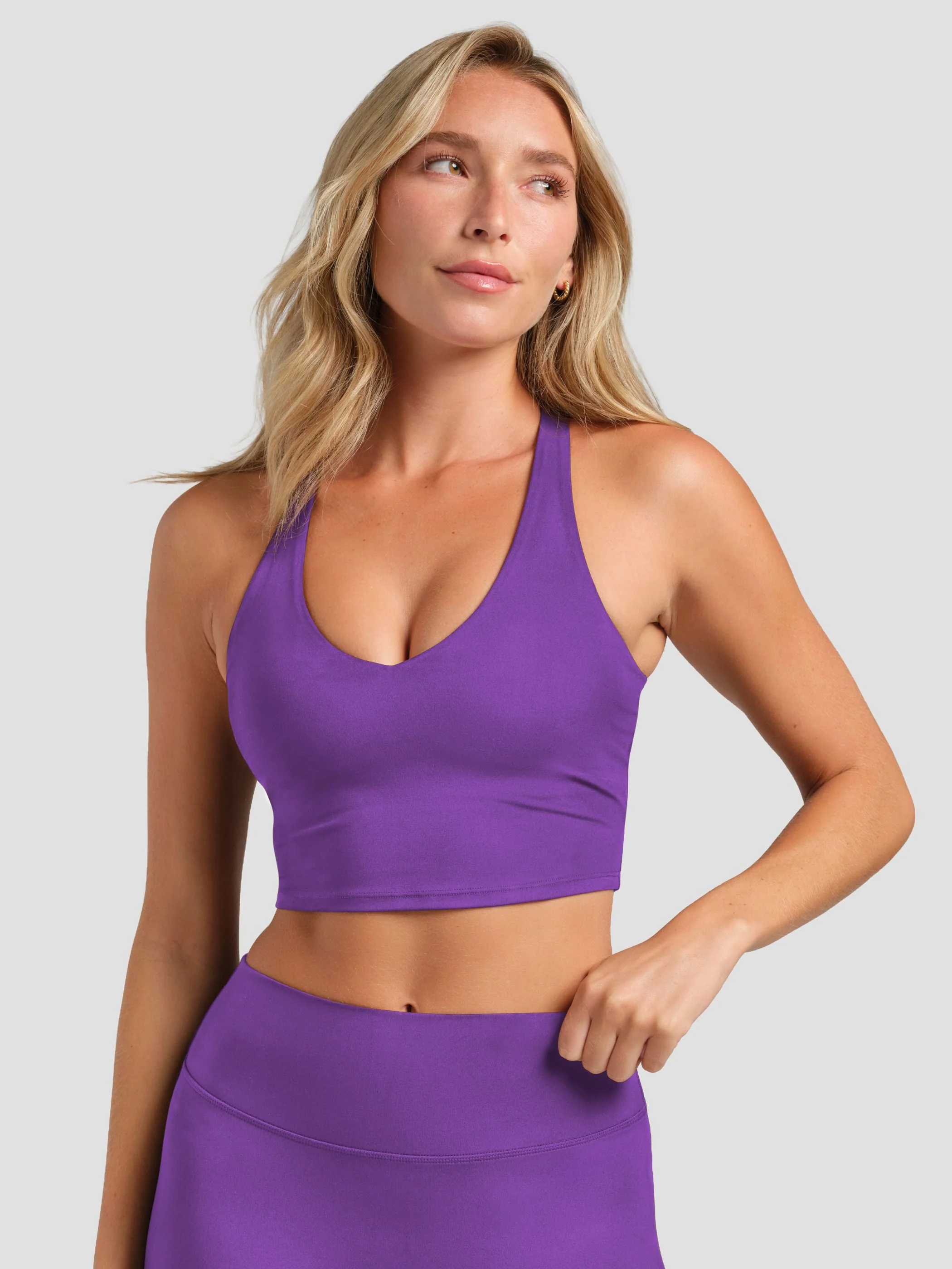ComfrtCore™ V-Neck Crop Tank - Image 83