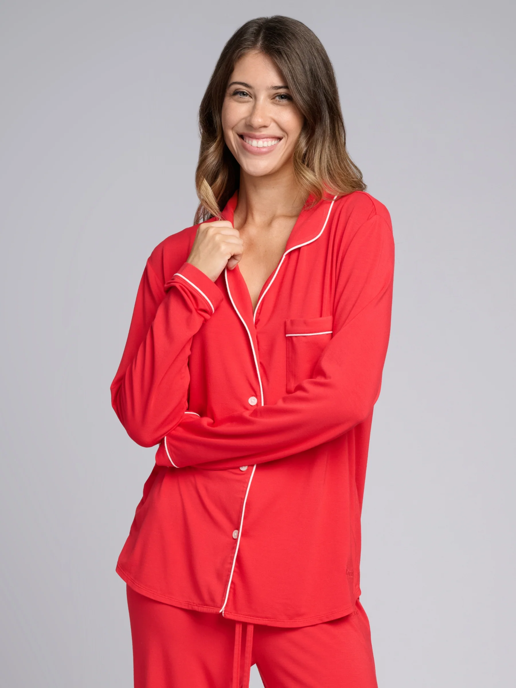 Luna Lounge Long Sleeve Pant PJ Set - Image 34