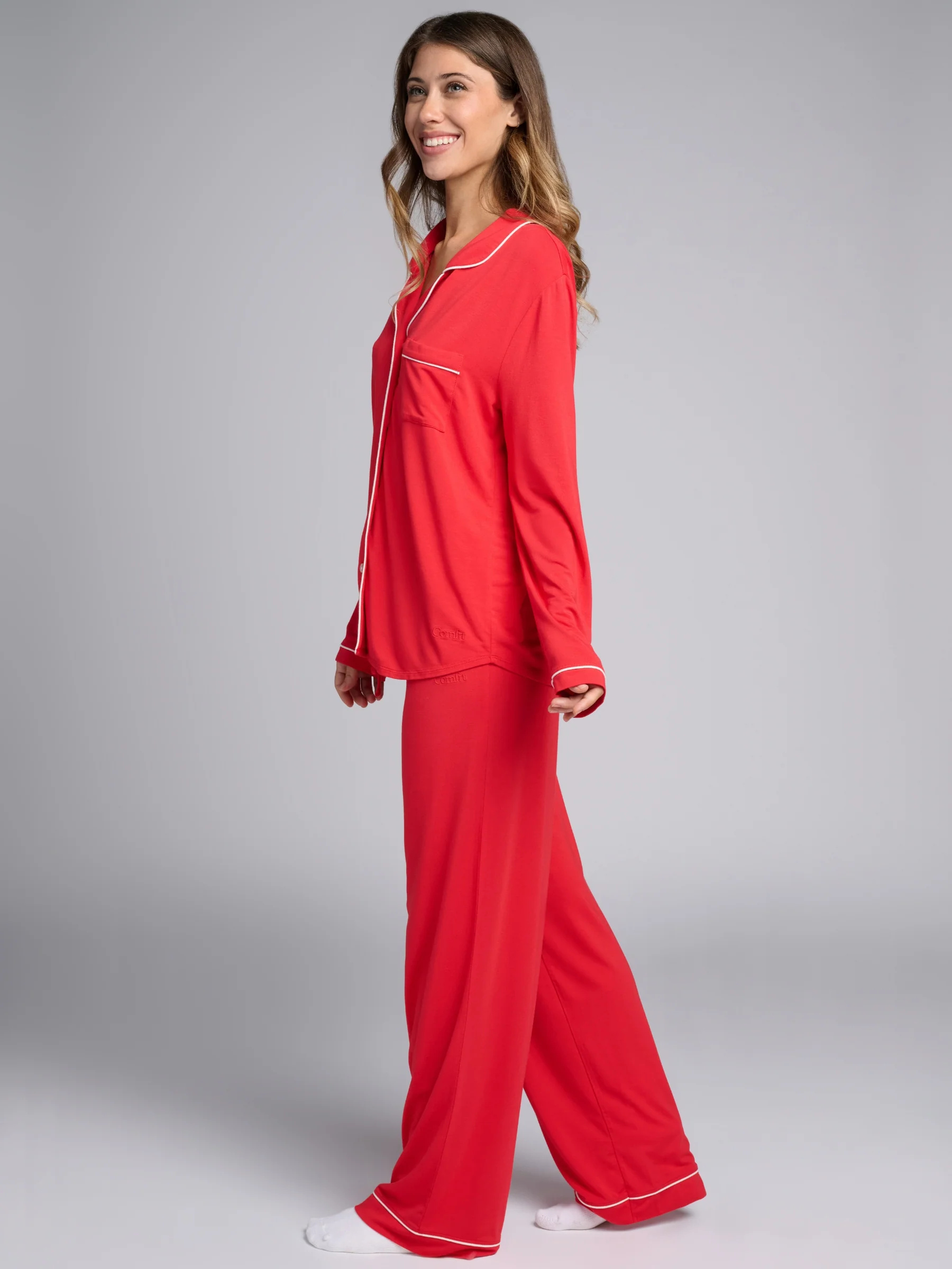 Luna Lounge Long Sleeve Pant PJ Set - Image 36