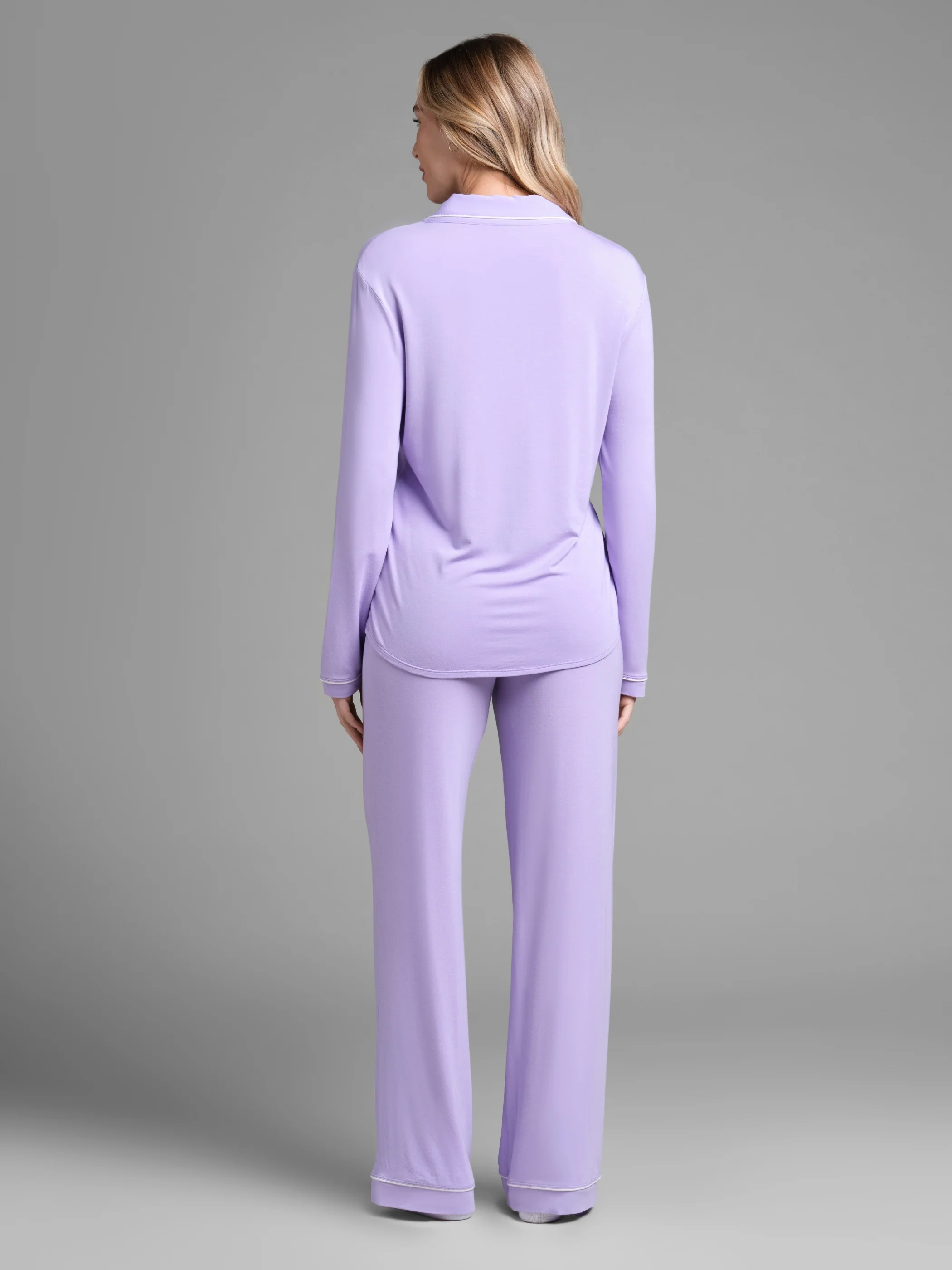 Luna Lounge Long Sleeve Pant PJ Set - Image 66