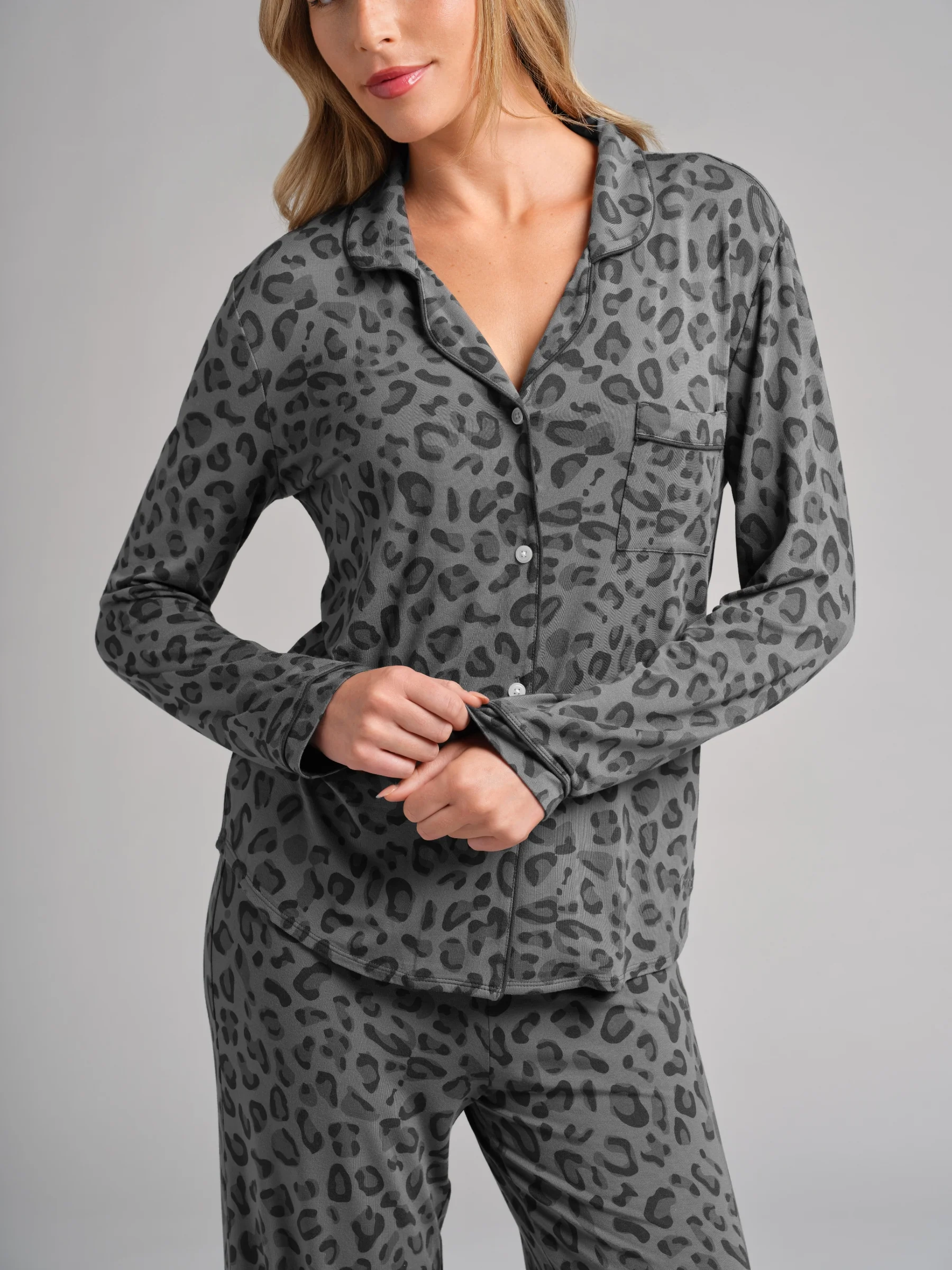 Luna Lounge Long Sleeve Pant PJ Set - Image 78