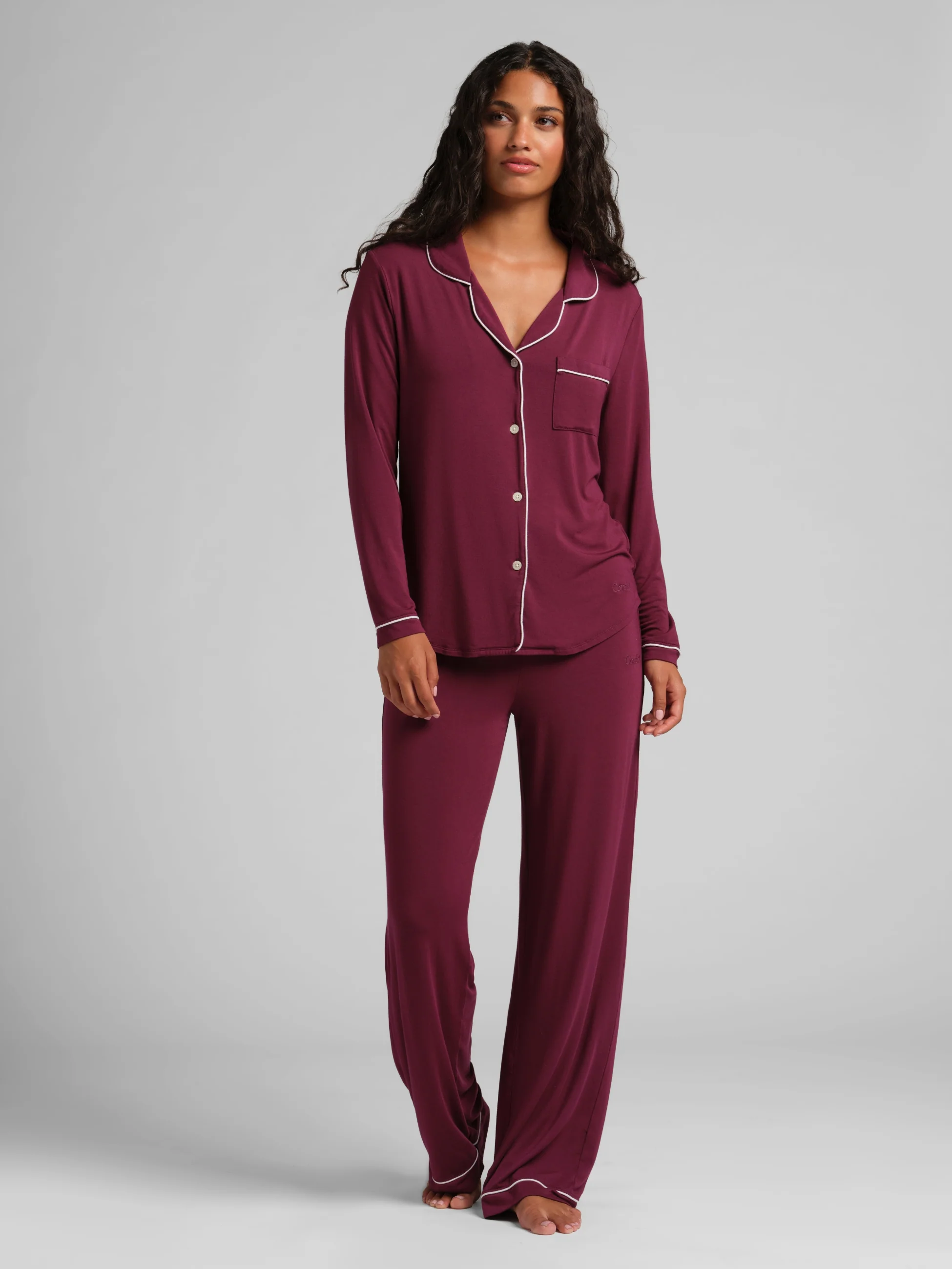 Luna Lounge Long Sleeve Pant PJ Set - Image 84