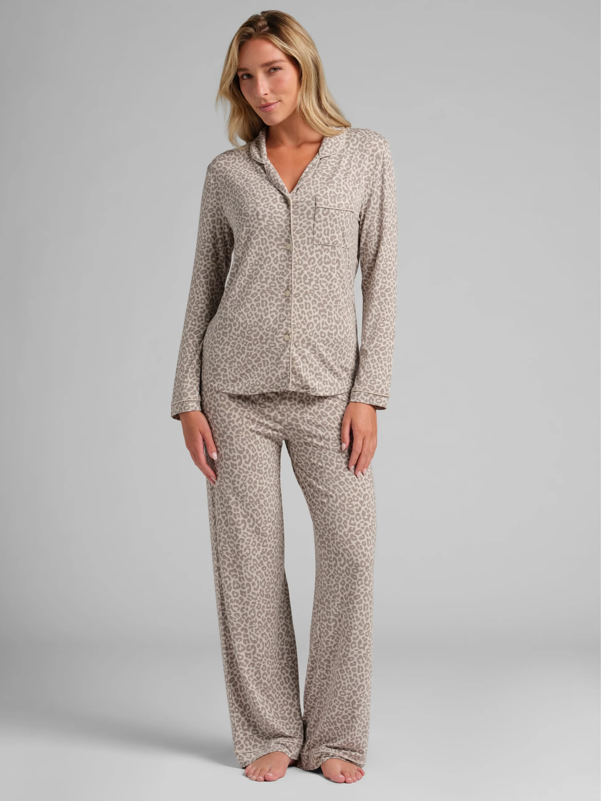 Luna Lounge Long Sleeve Pant PJ Set - Image 85