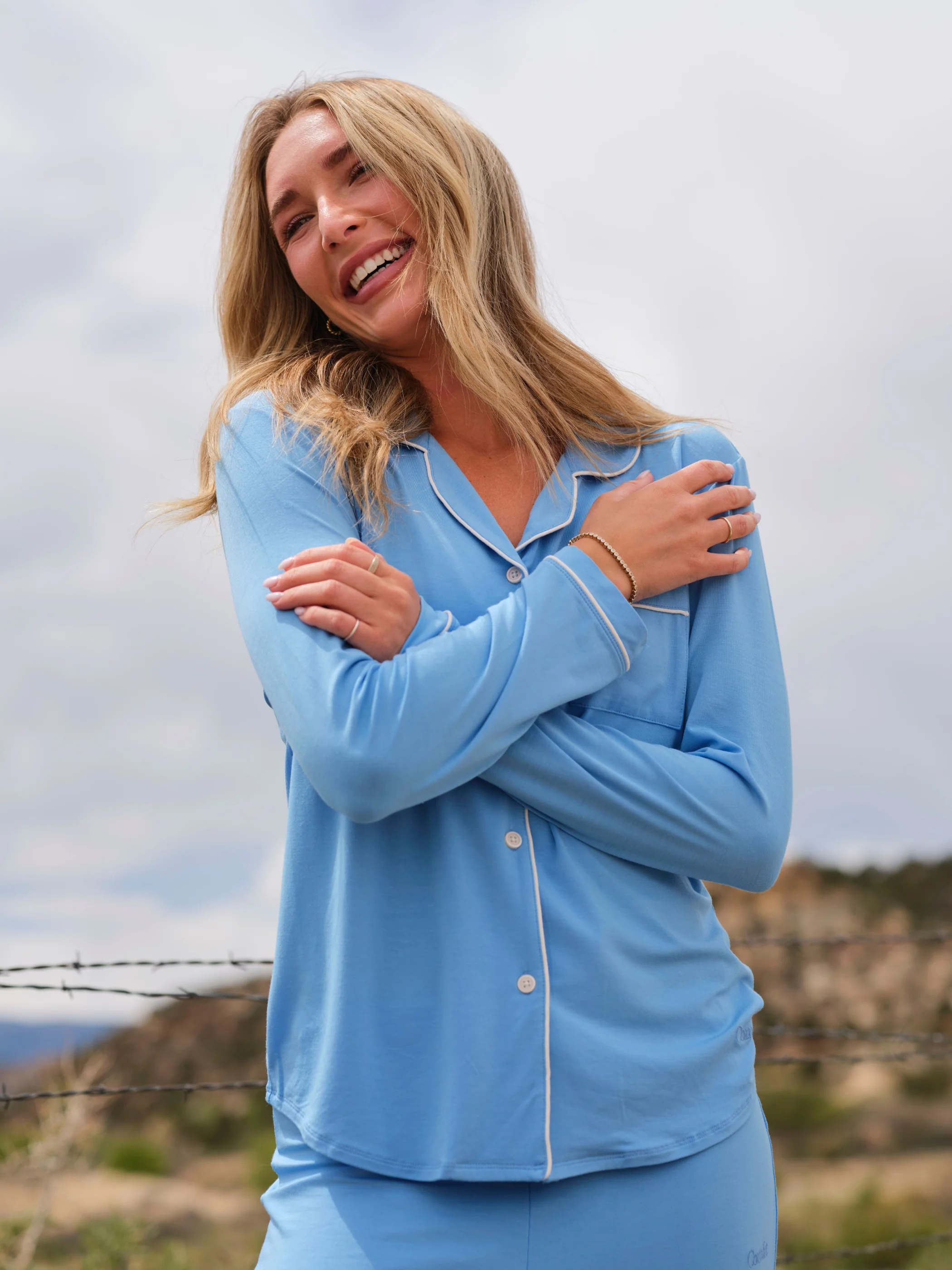 Luna Lounge Long Sleeve Pant PJ Set - Image 92