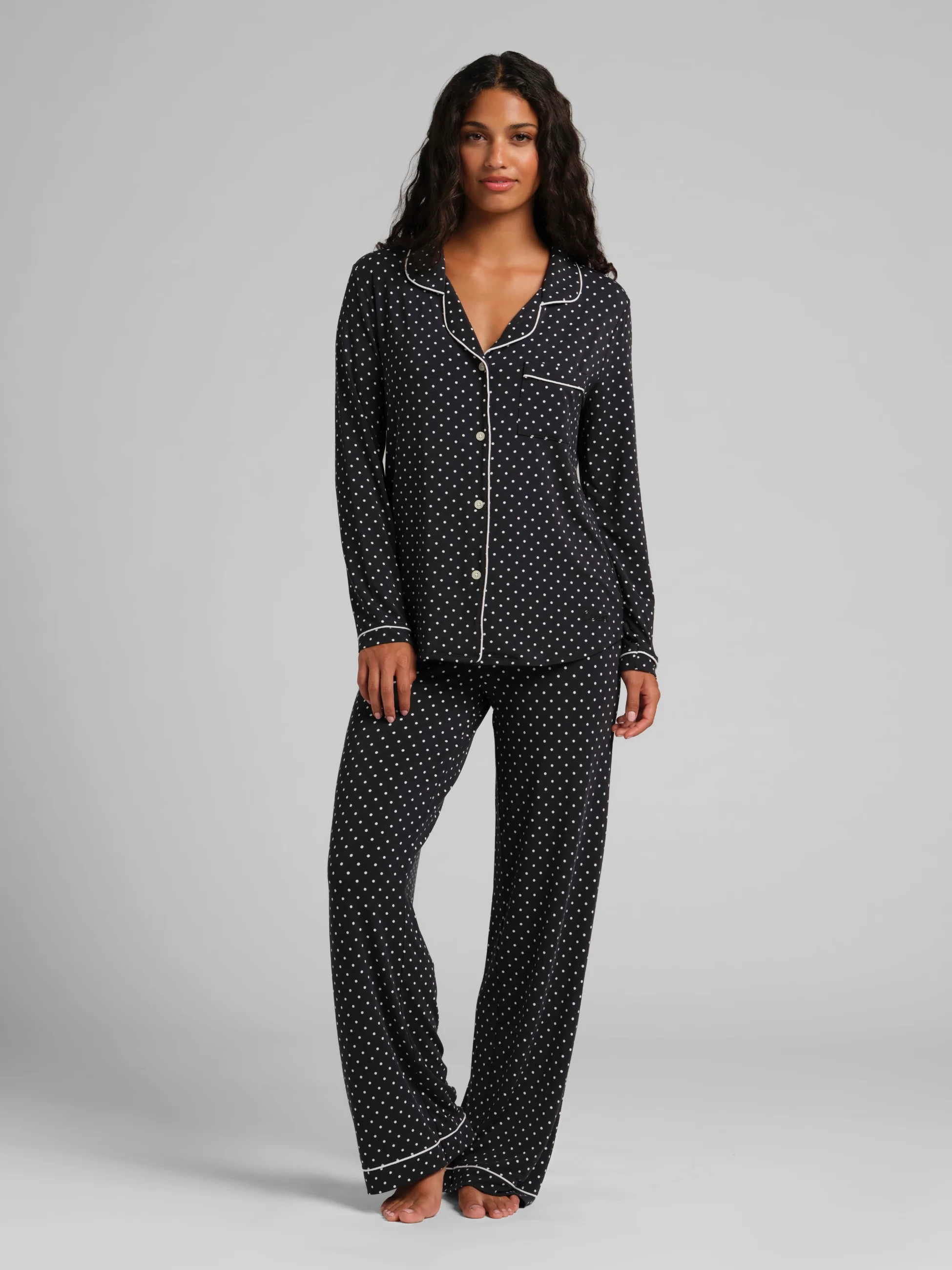 Luna Lounge Long Sleeve Pant PJ Set - Image 97