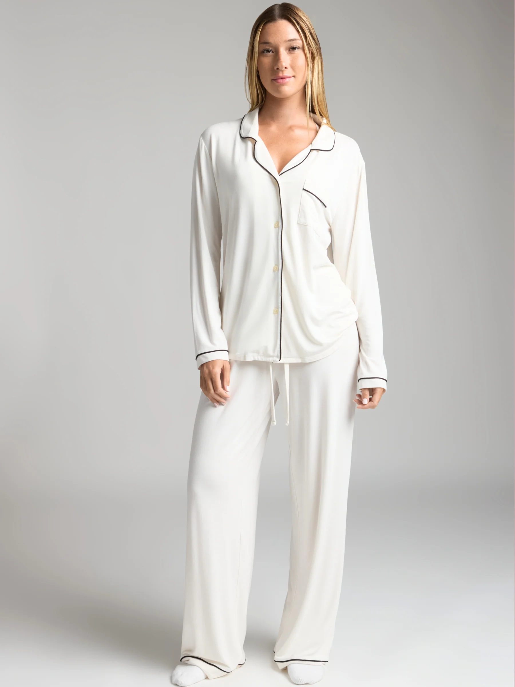 Luna Lounge Long Sleeve Pant PJ Set - Image 5