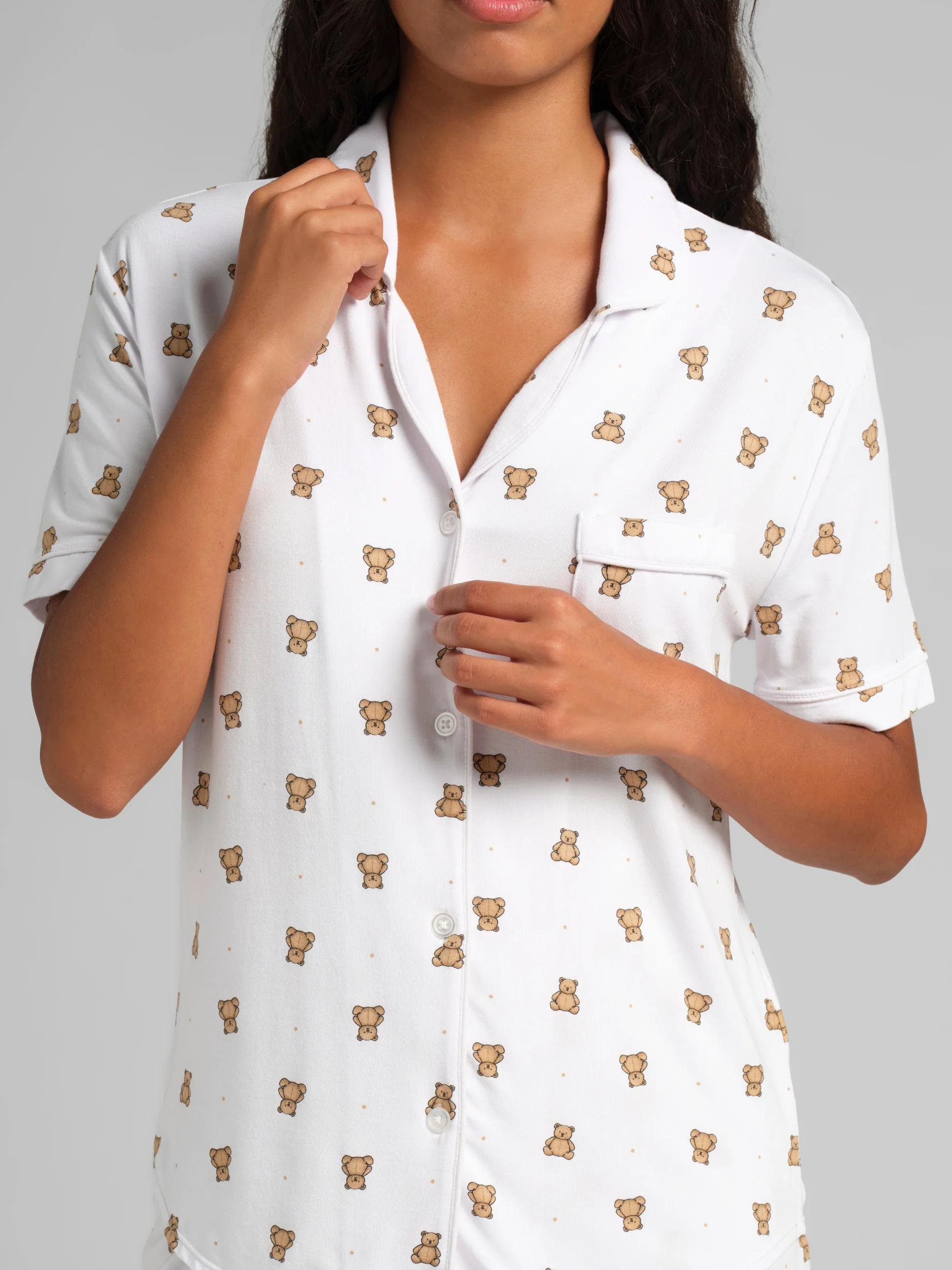 Luna Lounge Short Sleeve Short PJ Set - Image 50