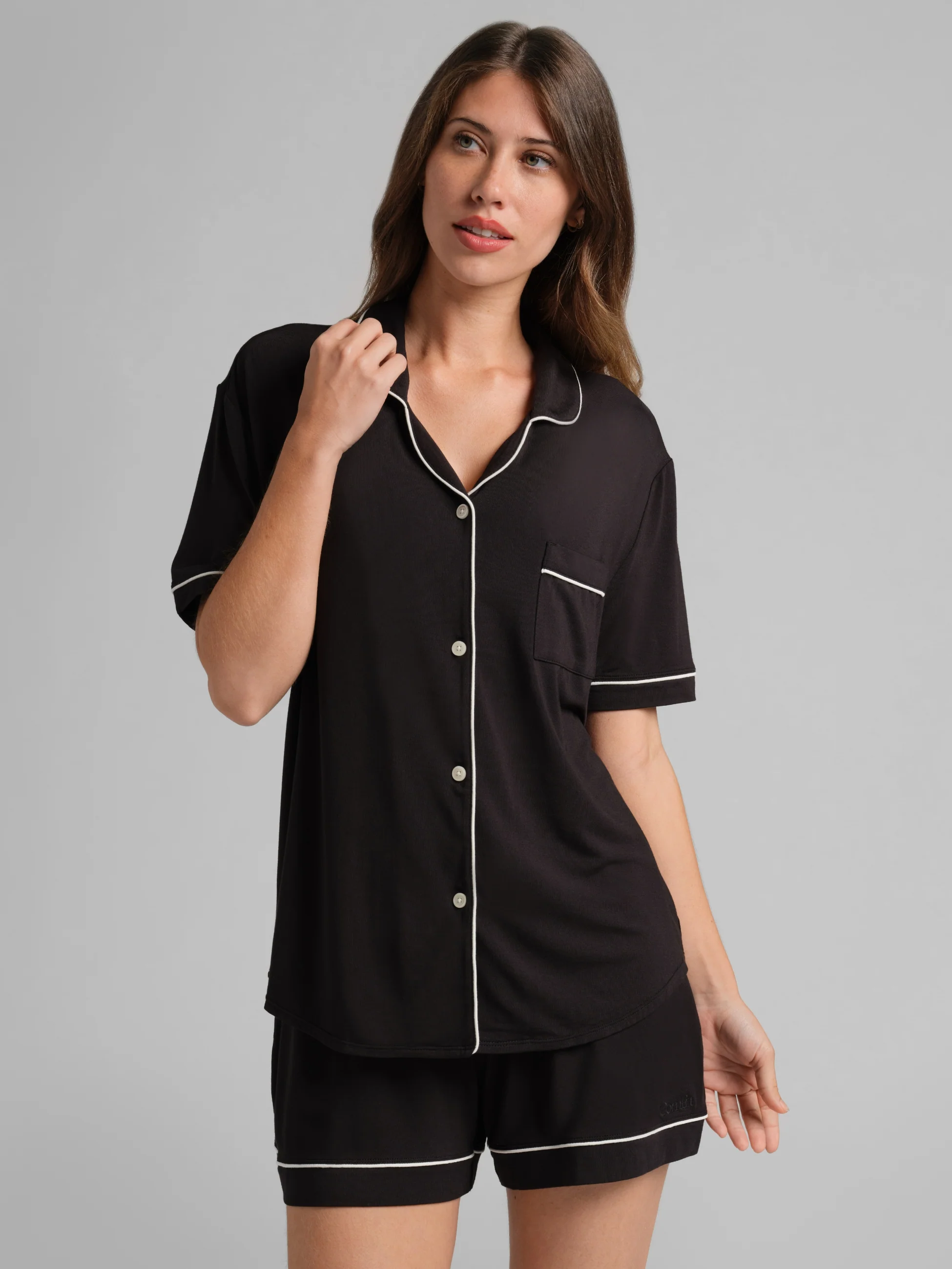 Luna Lounge Short Sleeve Short PJ Set - Image 5