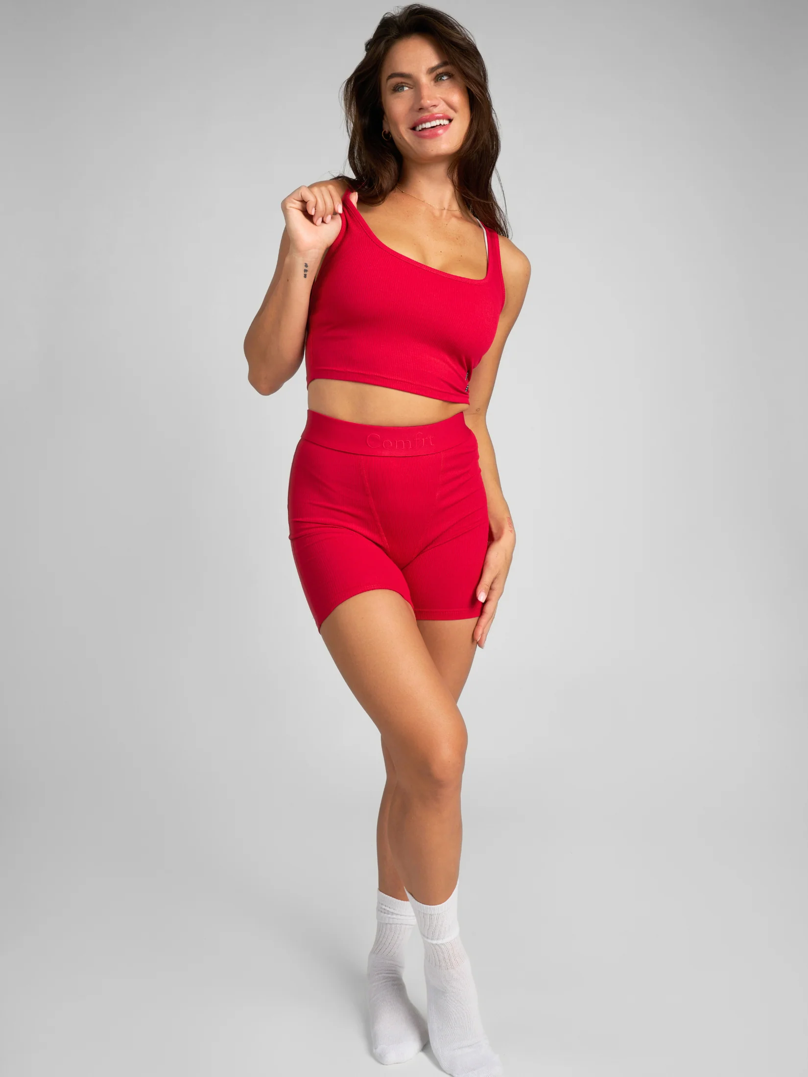 Rib Contour Crop Tank - Image 106