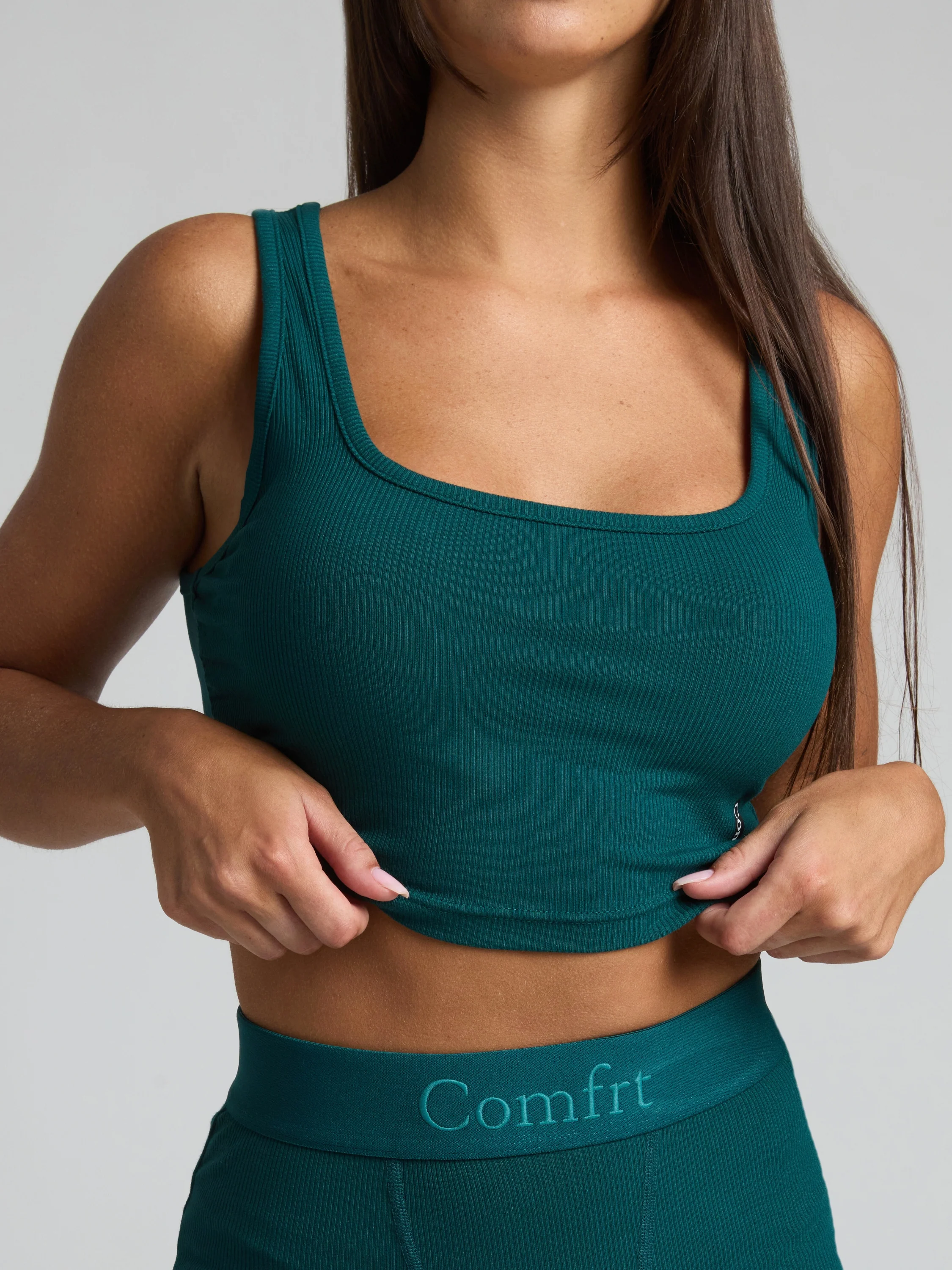 Rib Contour Crop Tank - Image 47