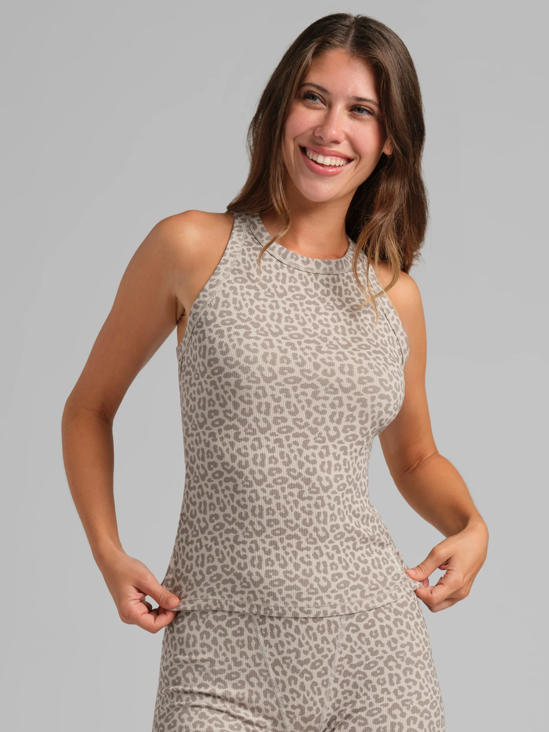 Rib Contour High Neck Tank - Image 59