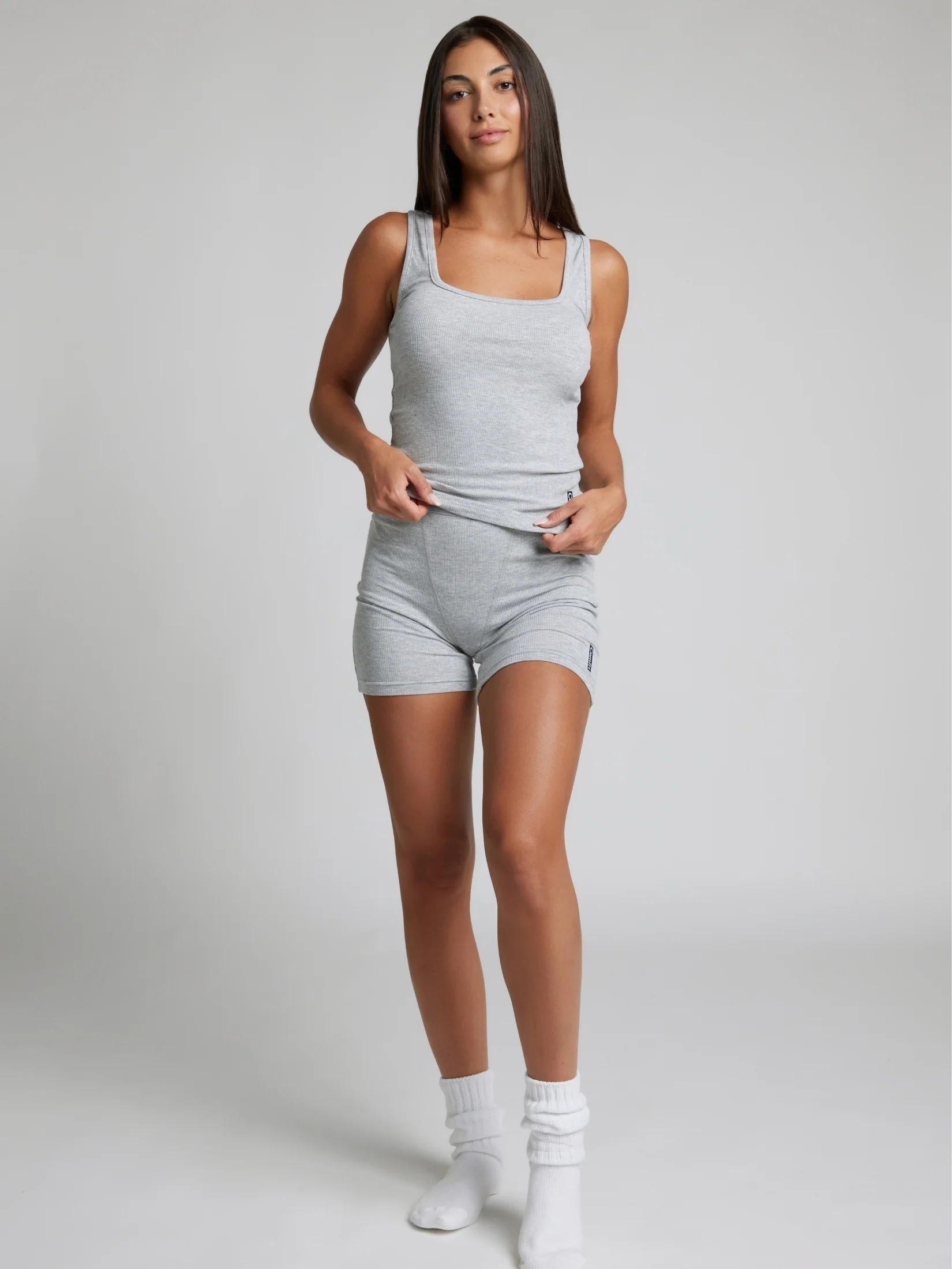 Rib Contour Waist Length Tank - Image 17