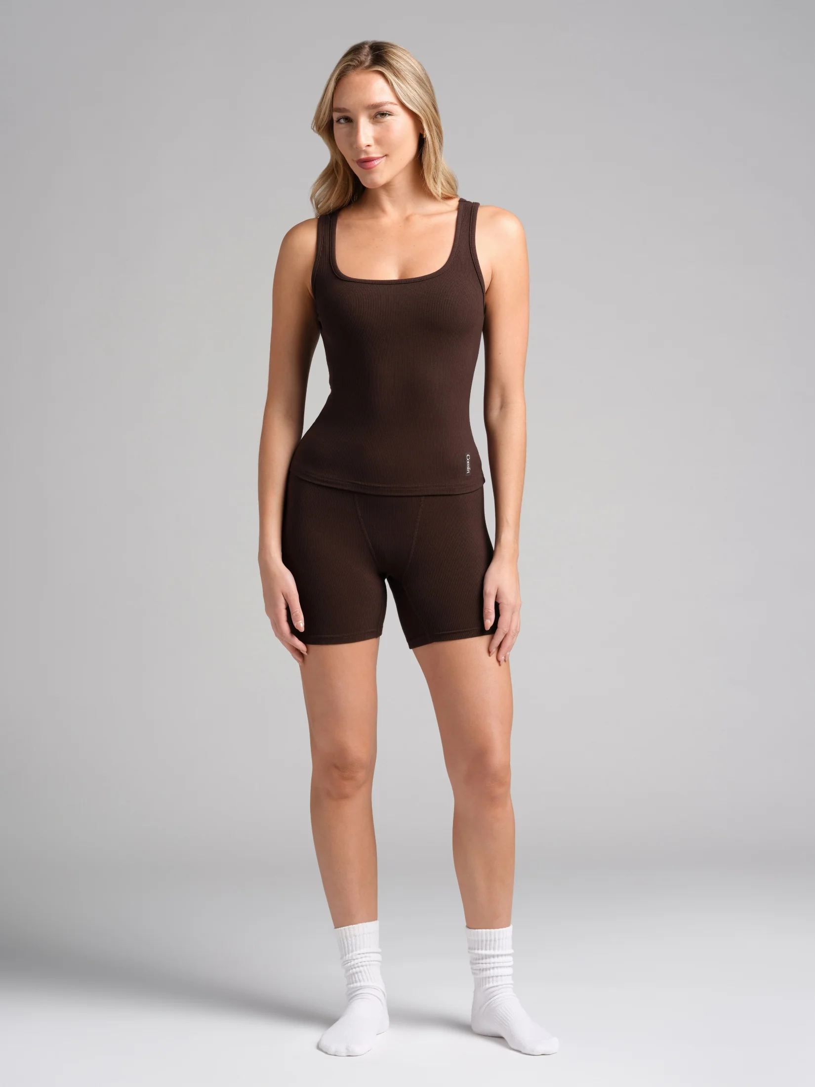 Rib Contour Waist Length Tank - Image 57