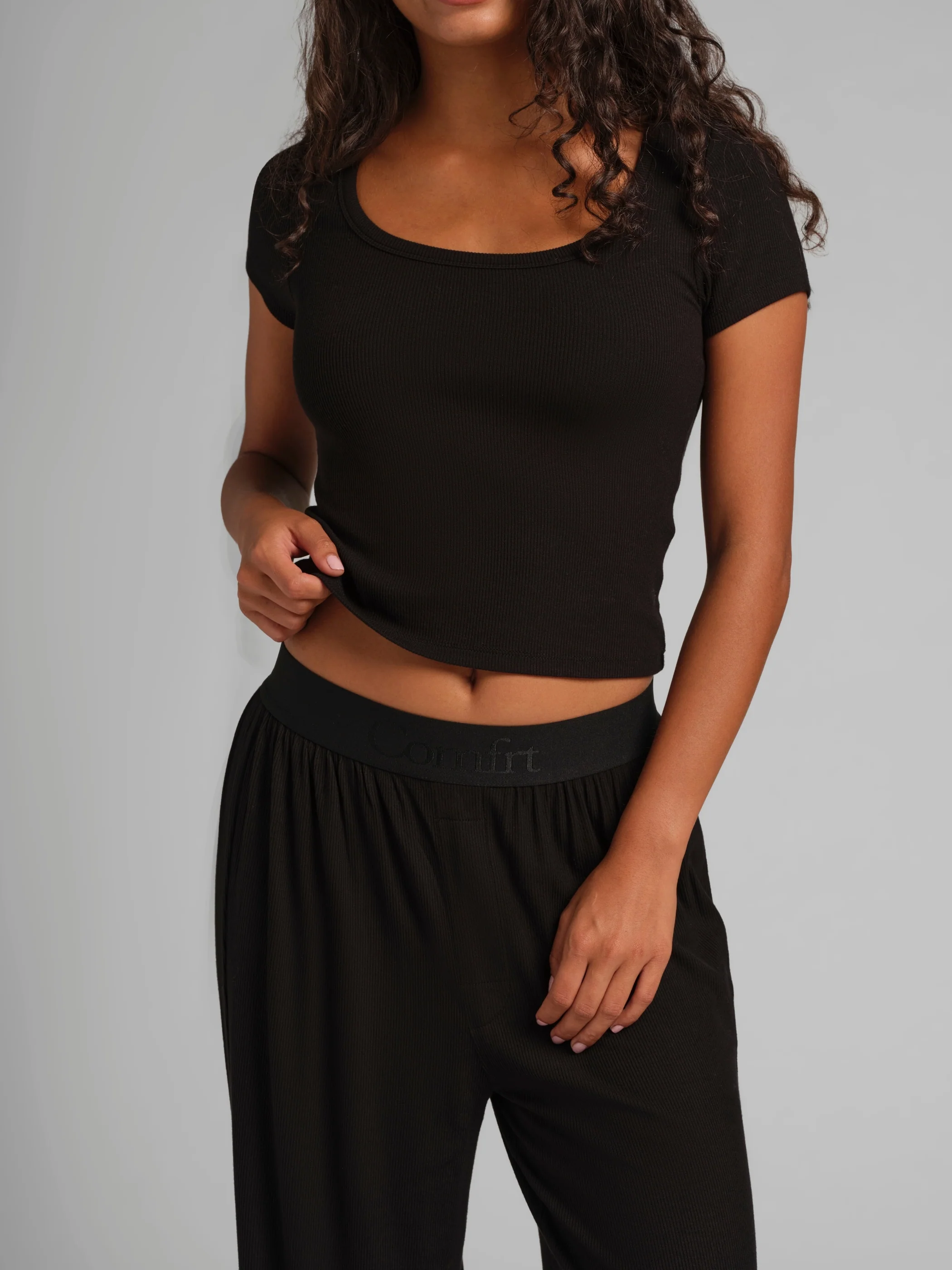 Slinky Rib Baby Tee - Image 23