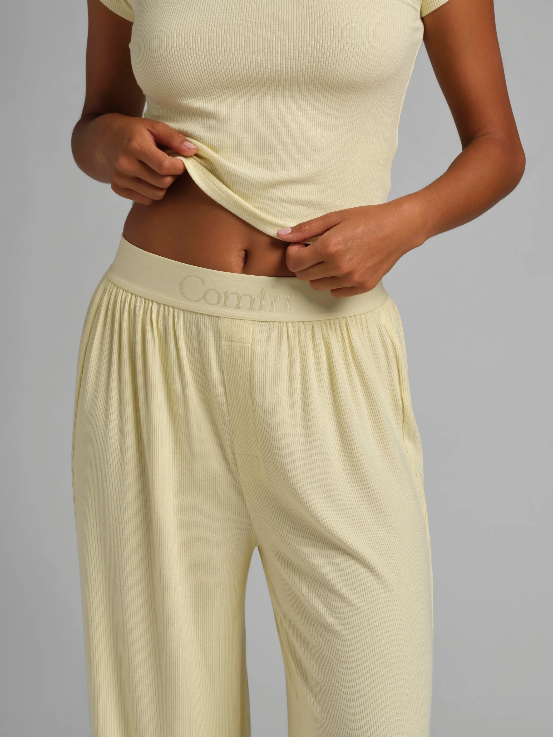 Slinky Rib Lounge Pant - Image 5