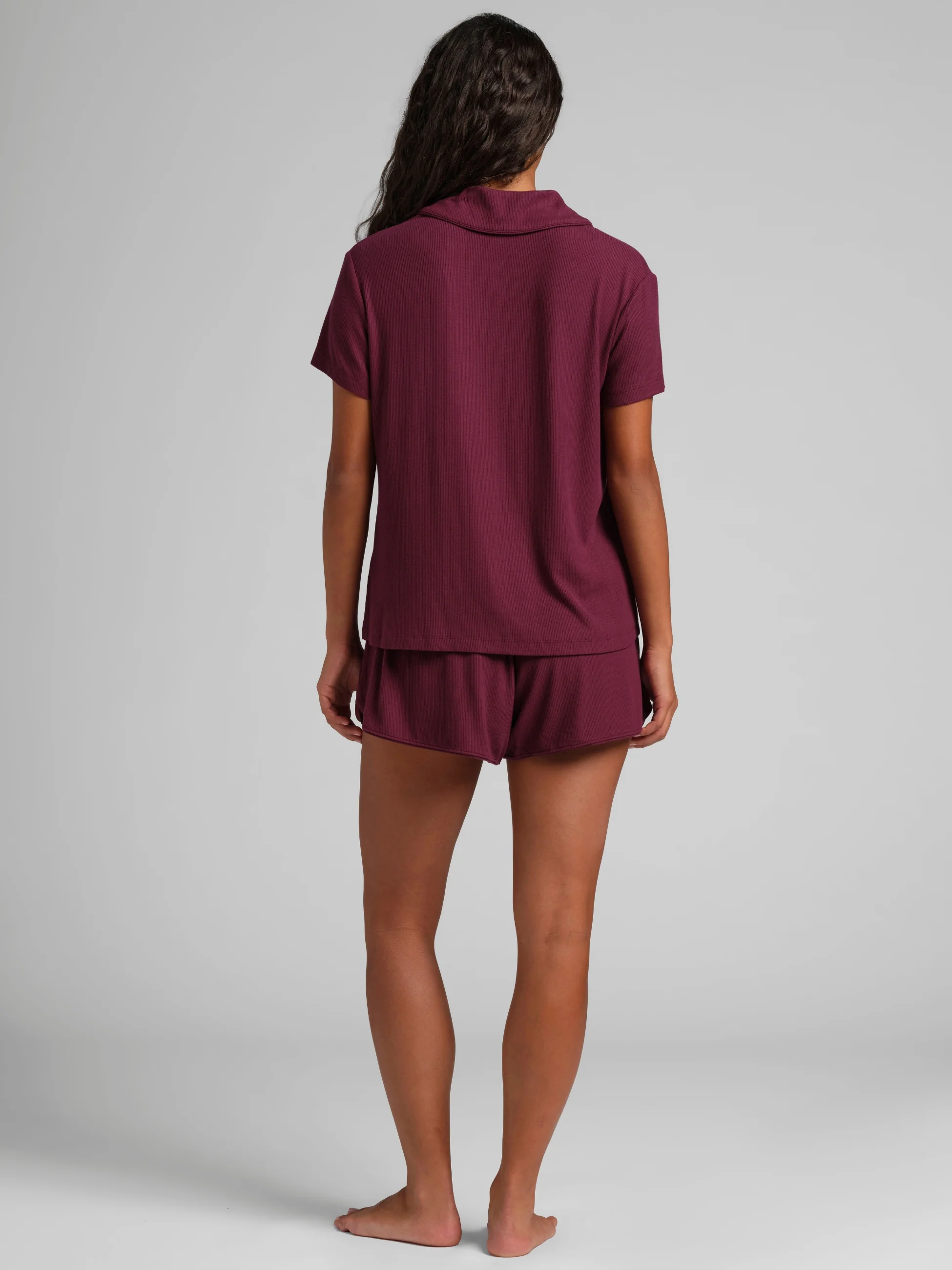 Slinky Rib Short Sleeve PJ Set - Image 39